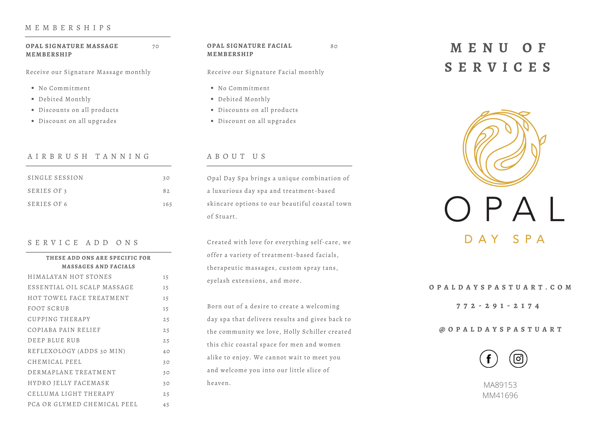 Opal Day Spa Best Rated Spa Services in Stuart, Florida